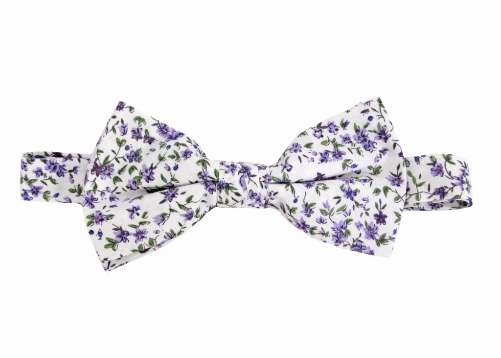 floral bow tie